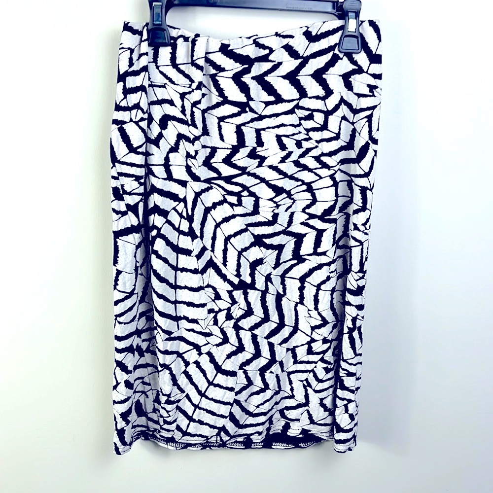 Crackle Print MIDI Skirt
